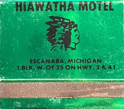 Hiawatha Motel - Matchbook